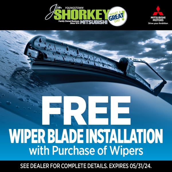 FREE Wiper Blade Install w/ purchase of wipers