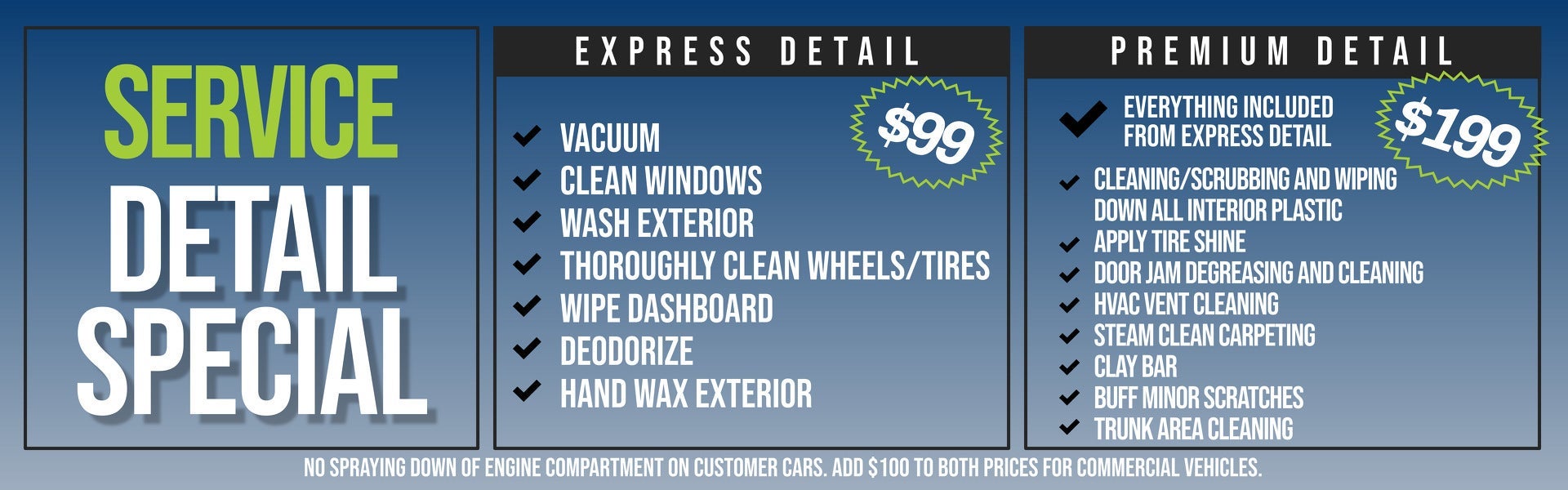 Vehicle Detail special